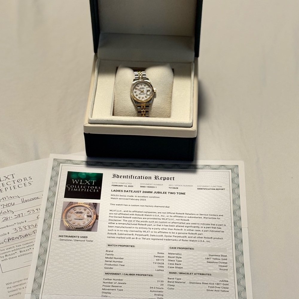 Rolex Datejust 26MM Jubilee TWO TONE - Picture 3 of 8